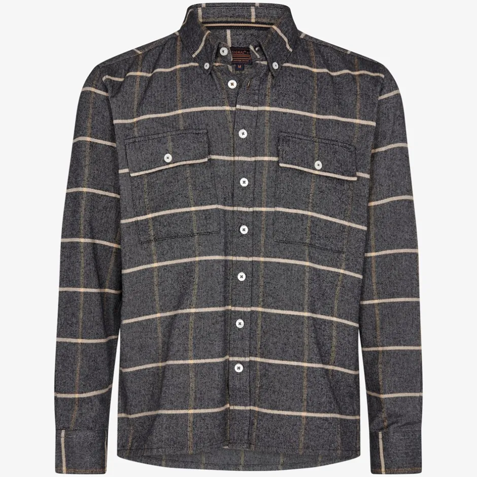 Signal Langærmet Overshirt, , S* Overshirts