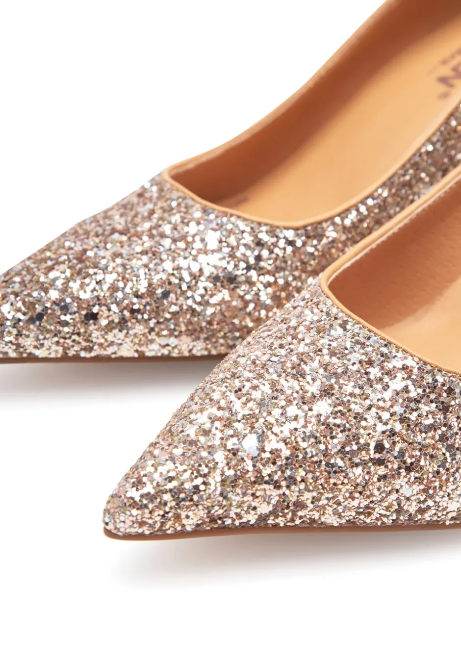 New Woden Laura Glitter Højhælede Sko, , 38 Multi