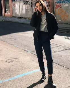 Hot Dr. Martens Læder Ankelstøvle, , 39 Sort