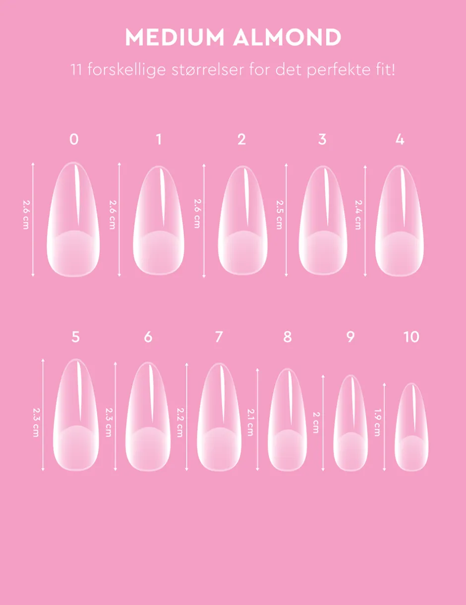Le Mini Macaron Le Gel Medium Almond Nail Tips* Negle