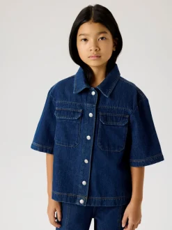 Name It Lea Oversize Denimskjorte, , 152 cm*Børn Skjorter