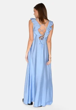 Hot Moves Leanna Maxi Kjole, , 42 Blue Bell