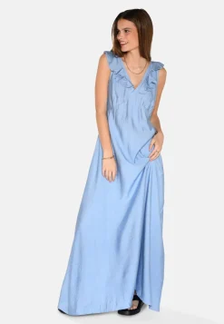 Hot Moves Leanna Maxi Kjole, , 42 Blue Bell