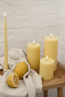 Best Uyuni LED Rustic Bloklys, Wheat Yellow
