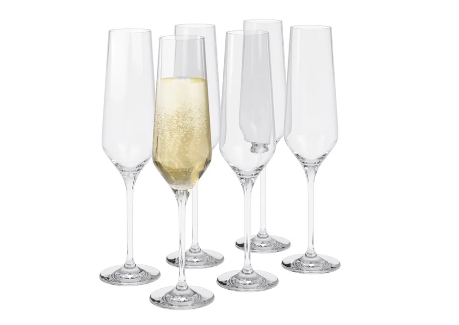 Best Eva Trio Legio Nova 6-pak Champagneglas, , 26 cl Klar