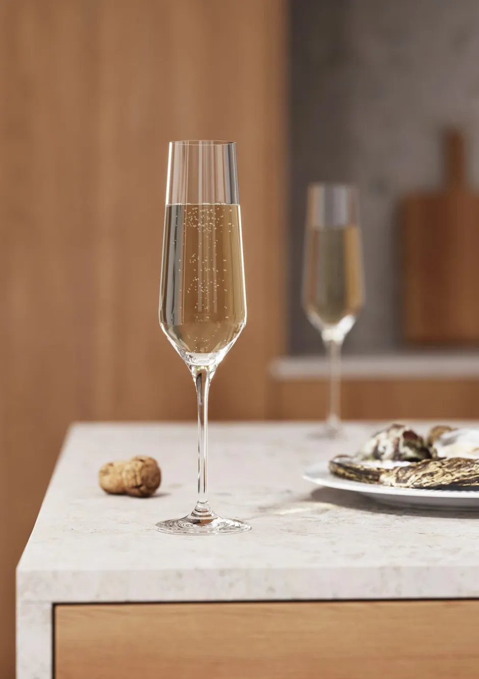 Best Eva Trio Legio Nova 6-pak Champagneglas, , 26 cl Klar