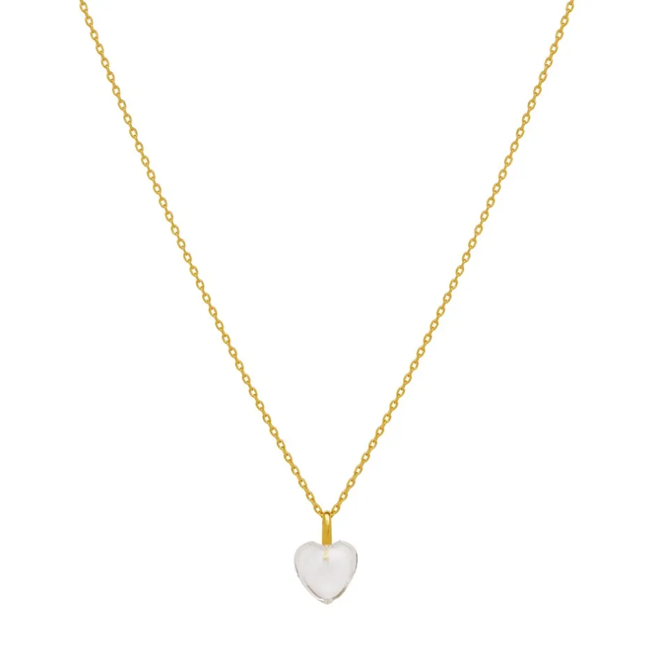 New Maanesten Leni Halskæde, , 42+2 cm Gold Plated