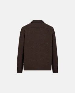 New Resteröds Leo Overshirt, , XL Brown