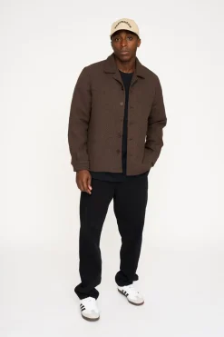 New Resteröds Leo Overshirt, , XL Brown