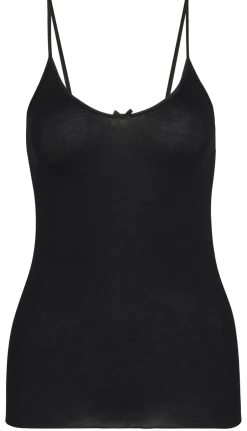Hot Calida Light Spaghetti Top, , M Black