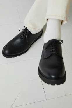 Clearance S.T. Valentin Lightweight Derby Sko, , 44 Black Grained