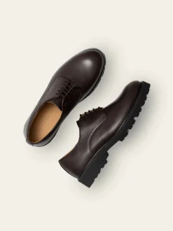 Clearance S.T. Valentin Lightweight Derby Sko, , 45 Brown Grained