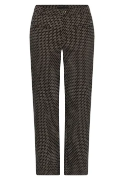 Outlet Cero Lina Wide Leg Bukser, , 40 Bronze Pattern