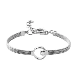 Discount Skagen Linje Modern Circle Armbånd, , 16,6 cm Stål