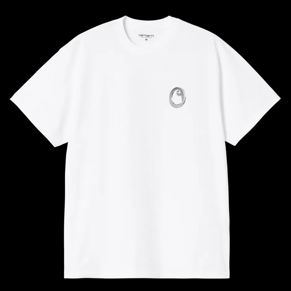 Carhartt WIP Linked Charms T-shirt, , M White/Silver
