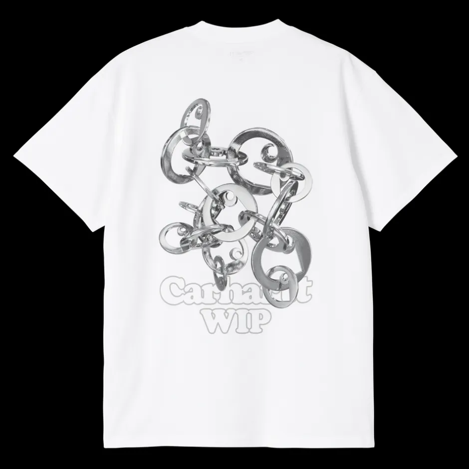 Carhartt WIP Linked Charms T-shirt, , M White/Silver