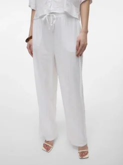 New Vero Moda Linn Bukser, , XL Snow White