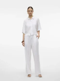 New Vero Moda Linn Bukser, , XL Snow White