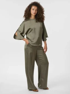 Online Neo Noir Liora Heavy Sateen Bluse, , 36 Cold Army