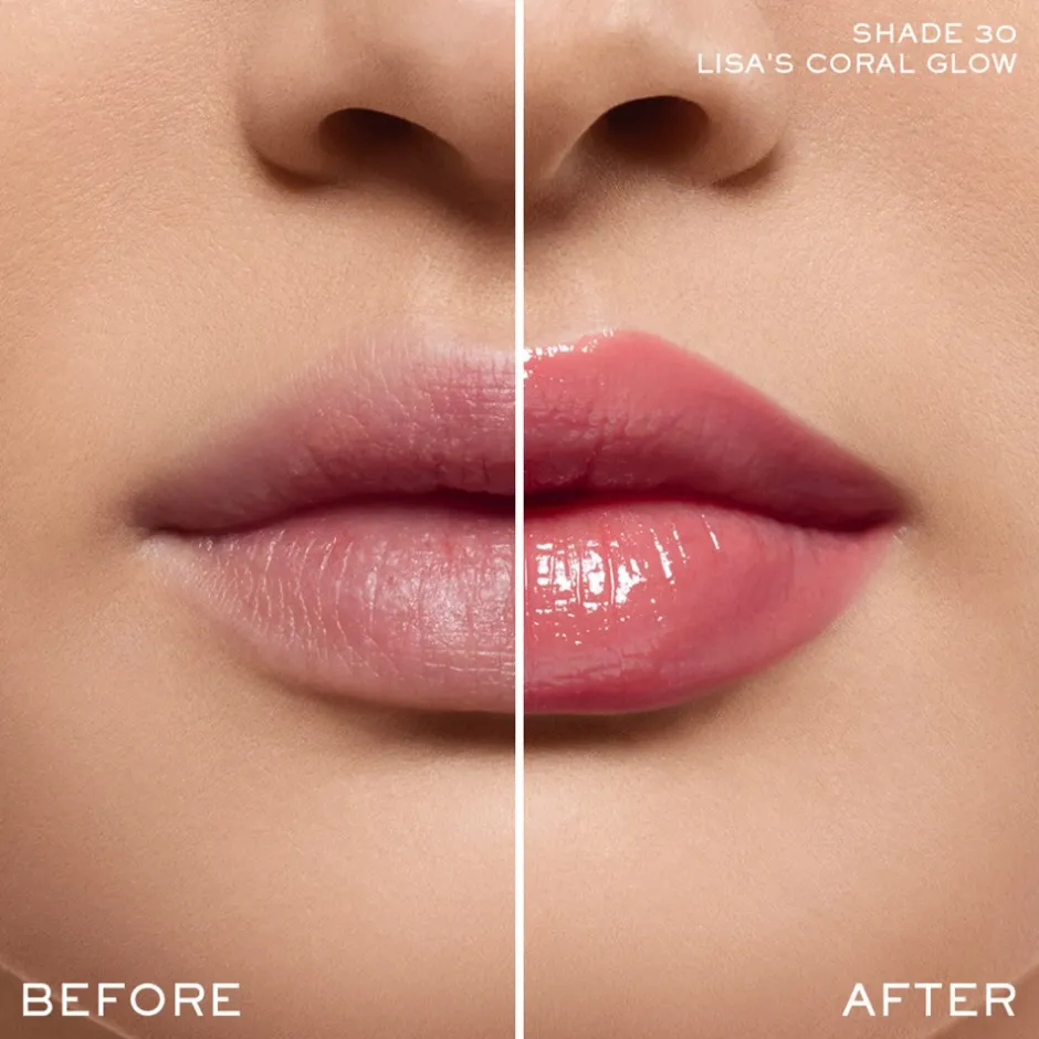 Best Lancôme Lip Idôle Squalane-12 Butterglow Glowy Color Balm, 30 Lisa's Coral Glow 30 Lisa's Coral Glow