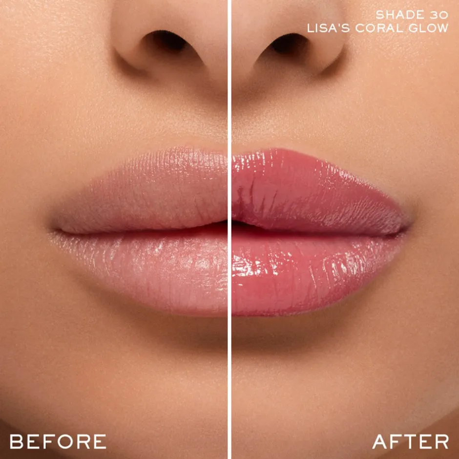 Best Lancôme Lip Idôle Squalane-12 Butterglow Glowy Color Balm, 30 Lisa's Coral Glow 30 Lisa's Coral Glow
