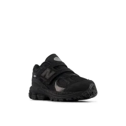 Discount New Balance Litte Kids' 2002 Hook & Loop Sneakers, , 27.5 Black/Black Metallic