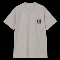 Discount Carhartt WIP Logo Archive T-shirt, , L Grey Heather
