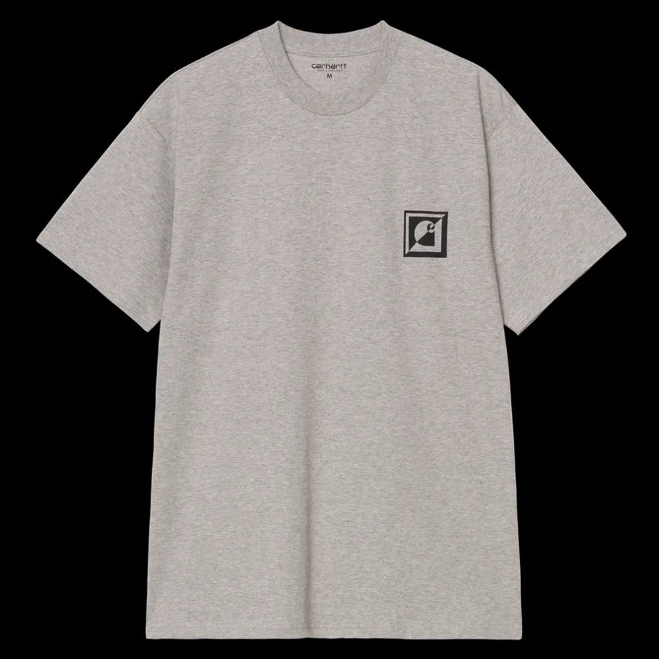 Discount Carhartt WIP Logo Archive T-shirt, , L Grey Heather