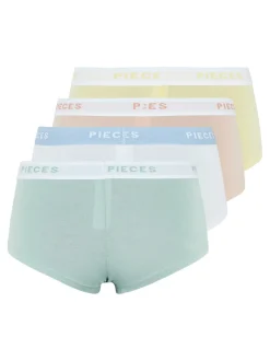 Pieces Logo Lady 4-pak Trusser, , XL*Dame Lingeri