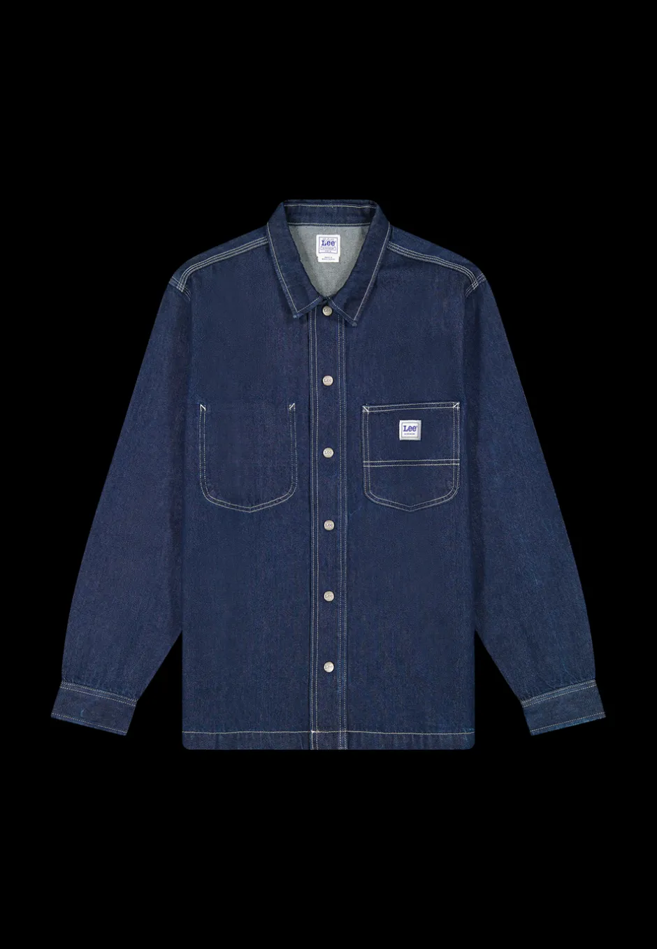 Clearance Lee Loose Workwear Overshirt, , XL Blue
