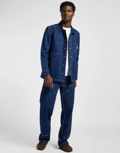 Clearance Lee Loose Workwear Overshirt, , XL Blue