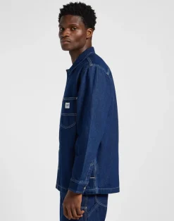 Clearance Lee Loose Workwear Overshirt, , XL Blue
