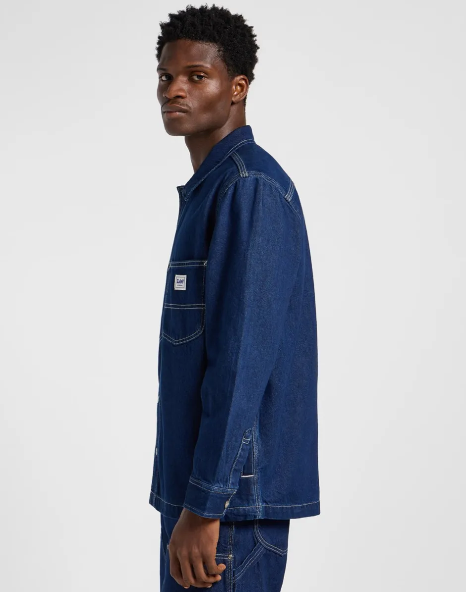 Clearance Lee Loose Workwear Overshirt, , XL Blue