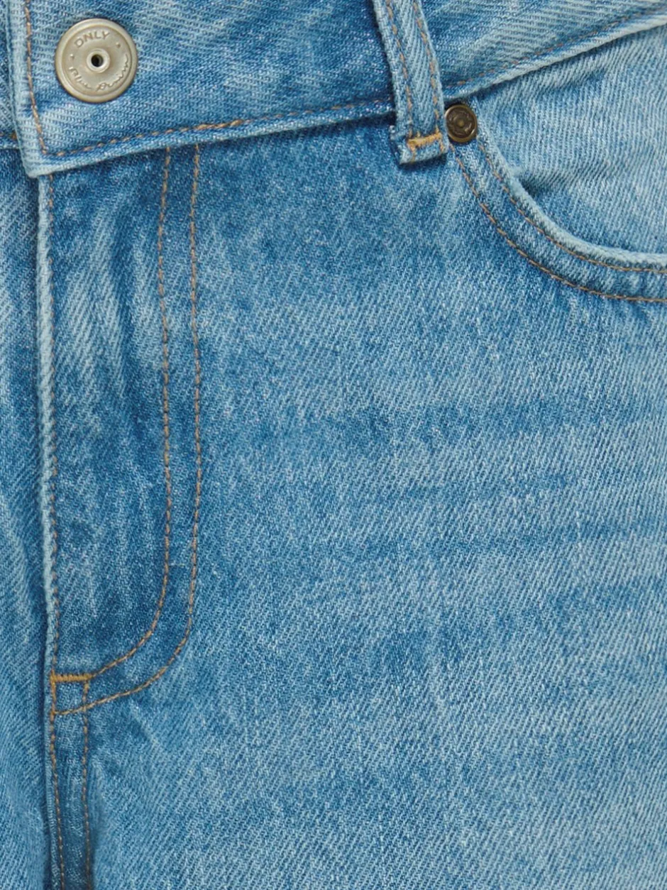 New KIDS ONLY Lopez Wide Baggy Jeans, , 140 cm Medium Blue Denim