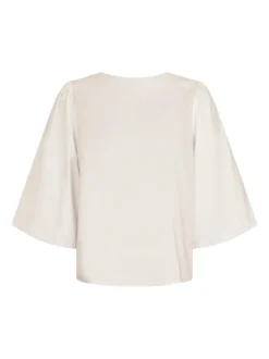 Hot Neo Noir Lorraine Poplin Bluse, , 40 Ivory