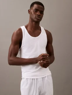 Outlet Calvin Klein Lounge 3-pak Tanktops, , M White/White/White