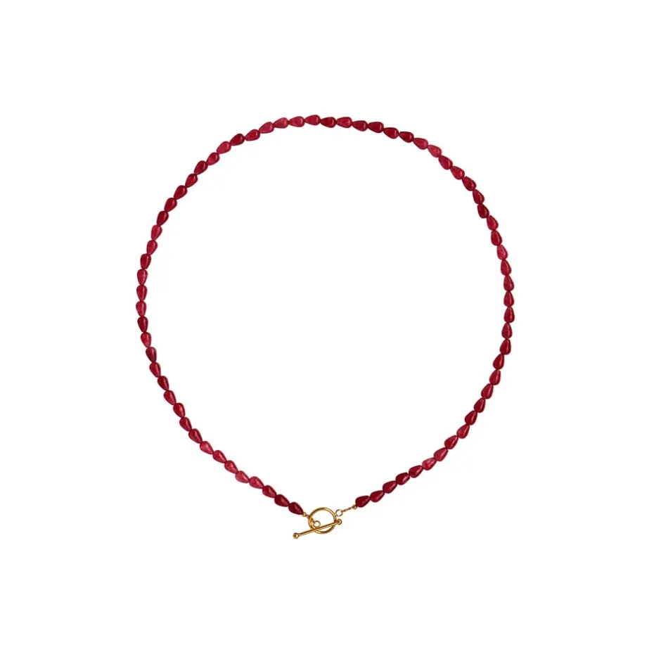 Online Stine A Love Drop Halskæde, , 45 cm Burgundy