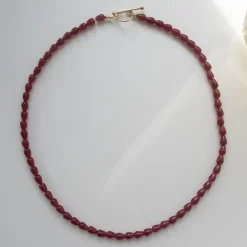 Online Stine A Love Drop Halskæde, , 45 cm Burgundy