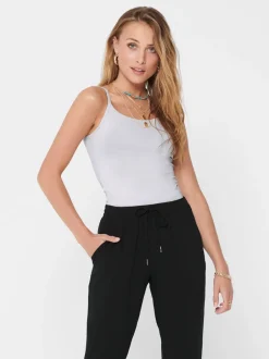 Discount ONLY Love Strap Top, , M White