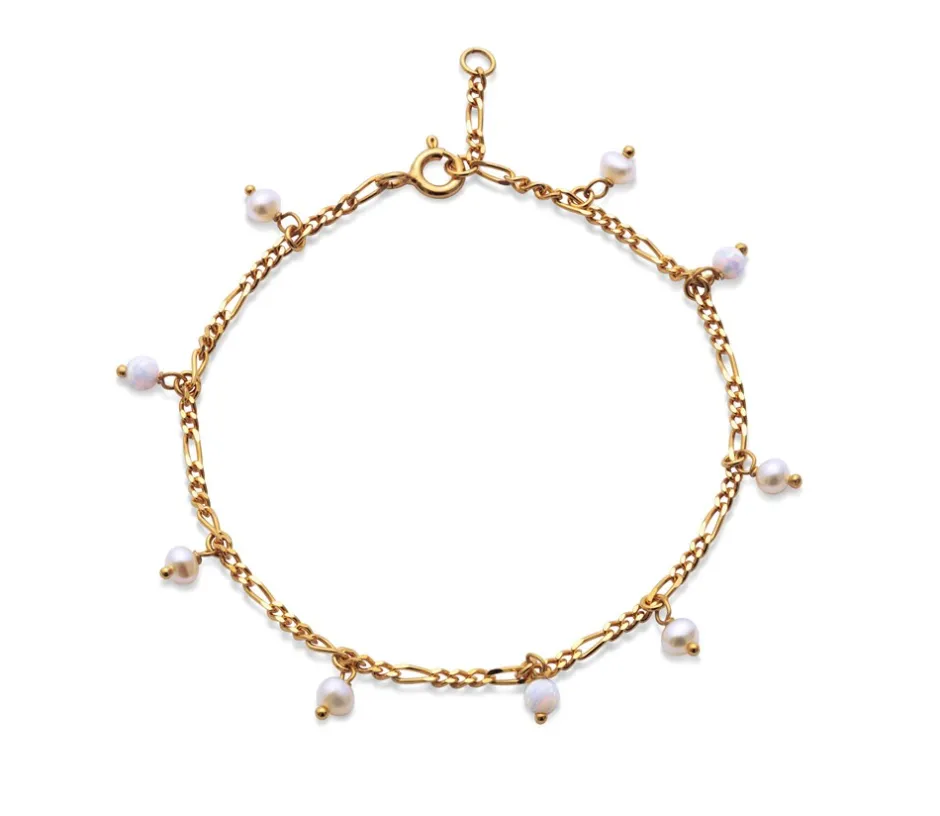 Maanesten Lula Armbånd, /Hvid Guld