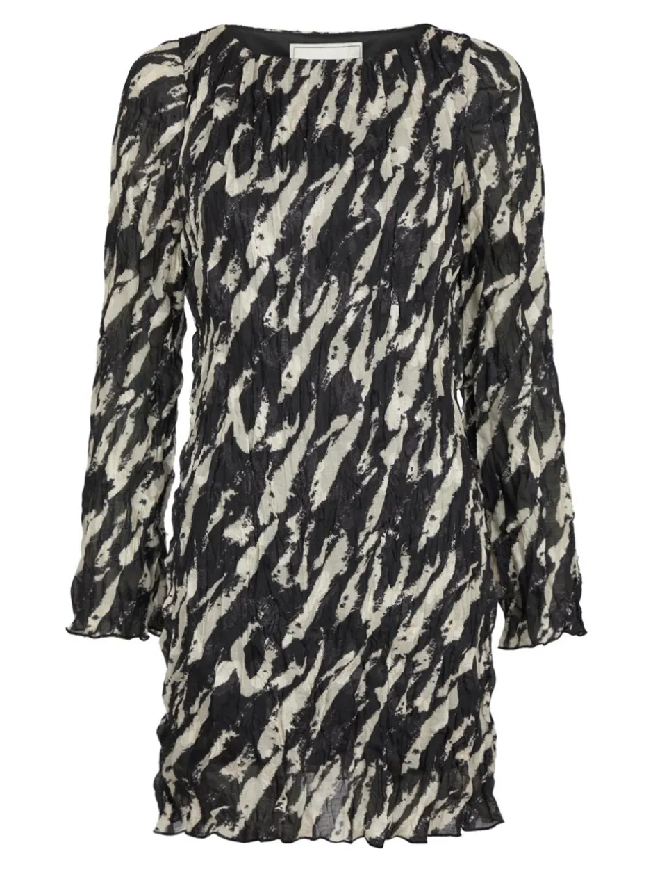 Neo Noir Luni Distressed Zebra Kjole, , 38*Dame Kjoler