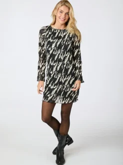 Neo Noir Luni Distressed Zebra Kjole, , 38*Dame Kjoler