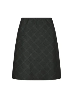 Online Neo Noir Lunna Check Short Nederdel, , 38 Antracit