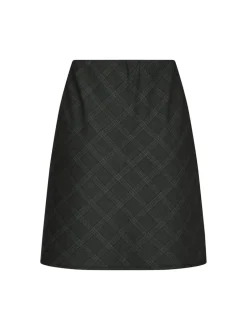 Online Neo Noir Lunna Check Short Nederdel, , 38 Antracit