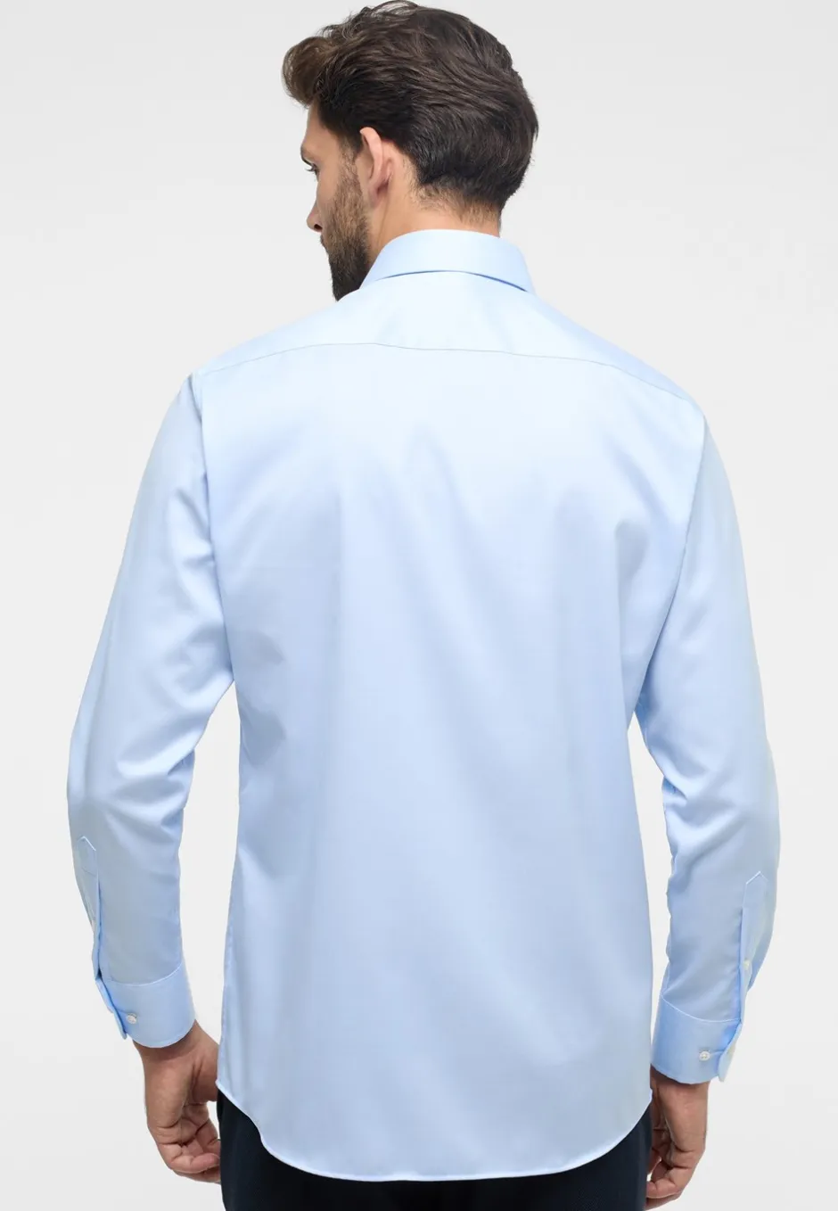 Clearance Eterna Luxury Modern Fit Skjorte, , 43 Blå