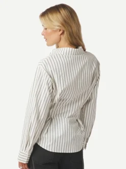 Outlet Neo Noir Lytra Stripe Skjorte, , 38 Black Striped