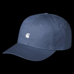 New Carhartt WIP Madison Logo Cap, , One size Blue Iris/White