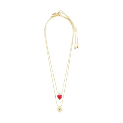 Clearance Pilgrim Maeve 2-pak Halskæde, , 36/42+9 cm Gold Plated