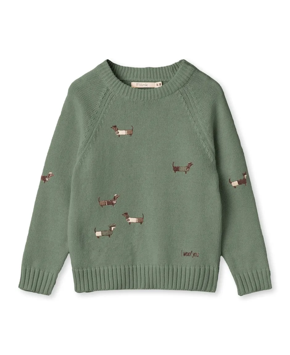 Fliink Mahdi Dog Pullover, , 95 cm*Børn Strik & Sweatshirts