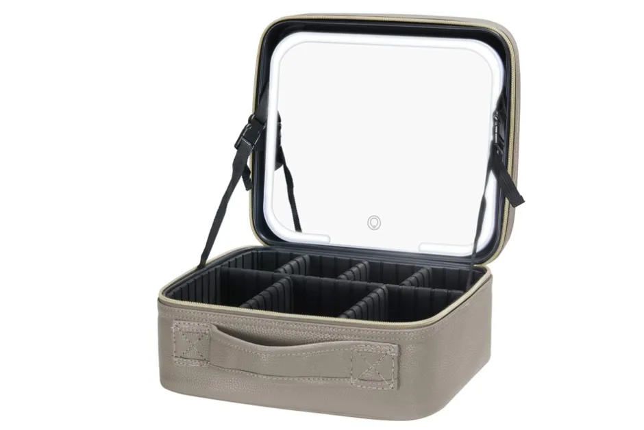 Essential Makeuptaske Med LED Spejl*Dame Toilettasker|Toilet- & Makeuptasker